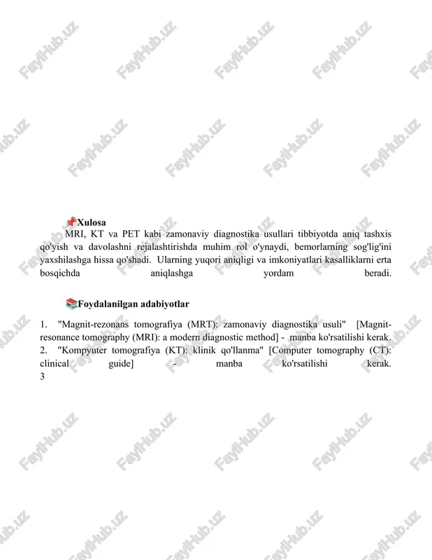 tibbiyotda zamonaviy tekshirish usullari mrt ktpet - Page 5