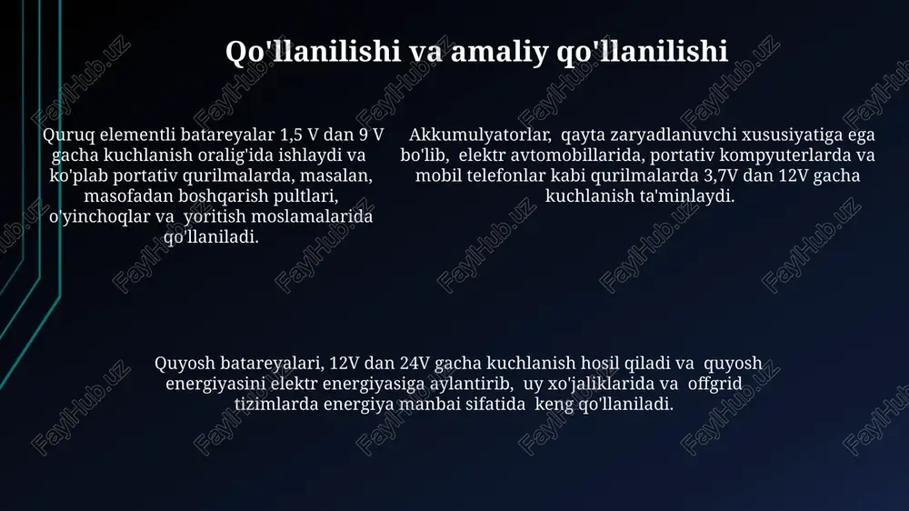 quruq elementli batareyalar - Page 5