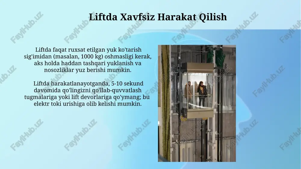 lift xavfsizligi qoidalari - Page 5