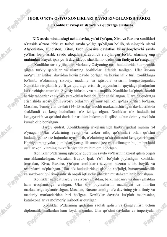 . xonliklar oʻzlarining qudratini saqlab qolish va kengaytirish uchun diplomatik usullardan ham foydalanganlar. ular qoʻshni davlatlar va imperiyalar bilan ittifoq tuzish, shartnomalar imzolash va diplomatik aloqalarni yoʻlga qoʻyish orqali oʻzlarining taʼsirini oshirishgan. xonliklarning uzoq muddatli rivojlanishi va qudratga erishishida ichki siyosiy barqarorlik muhim rol oʻynagan. ular oʻz hududlarida tartibni saqlash, qonunlarni qoʻllash va fuqarolar farovonligini taʼminlash orqali oʻz hukmronligini mustahkamlashgan. xonliklar oʻzlarining qudratini saqlab qolish uchun doimiy ravishda tashqi tahdidlarga qarshi kurashishgan. rus imperiyasining kengayishi (19-asr) va boshqa kuchlar bilan boʻlgan ziddiyatlar natijasida koʻplab xonliklar oʻz mustaqilligini yoʻqotishgan. masalan, xiva, buxoro va qoʻqon xonliklari 19-asr oxirida rossiya tomonidan bosib olindi. xonliklar oʻzlarining rivojlanish yoʻli va qudratga erishishida harbiy kuch, siyosiy birlashuv, iqtisodiy resurslar, madaniy va ilmiy rivojlanish kabi omillarni muvaffaqiyatli birlashtirishgan. biroq, tashqi tahdidlar va ichki ziddiyatlar ularning tanazzuliga olib kelgan. xonliklar tarixi markaziy osiyo mintaqasining siyosiy, madaniy va iqtisodiy rivojlanishida muhim iz qoldirgan. albatta, xonliklar tarixi va ularning rivojlanish …