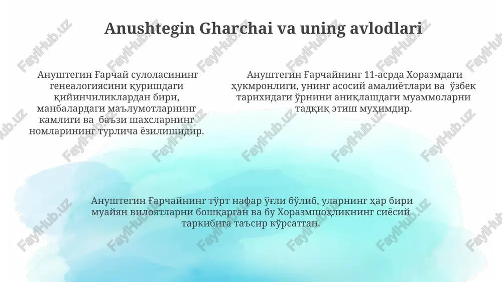xorazmshohlar shajarasini tuzish - Page 5