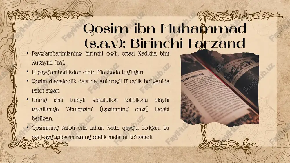 payg‘ambarimiz muhammad (s.a.v) ning farzandlari - Page 5