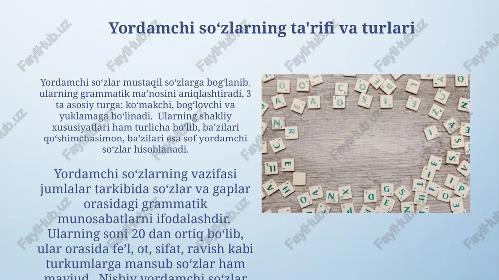 yordamchi so'zlar.kelishik - Page 5
