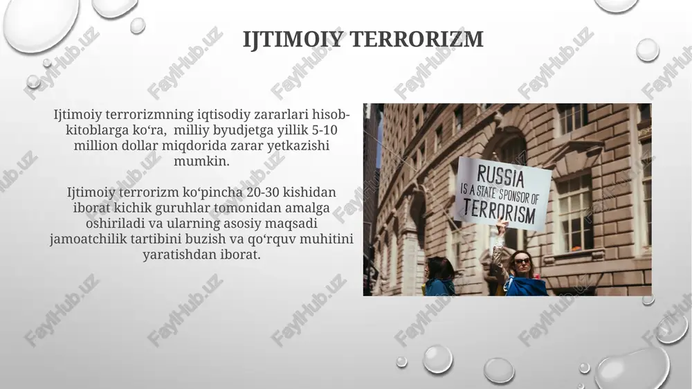 terrorizmning turlari (siyosiy,ijtimoiy,diniy) - Page 5