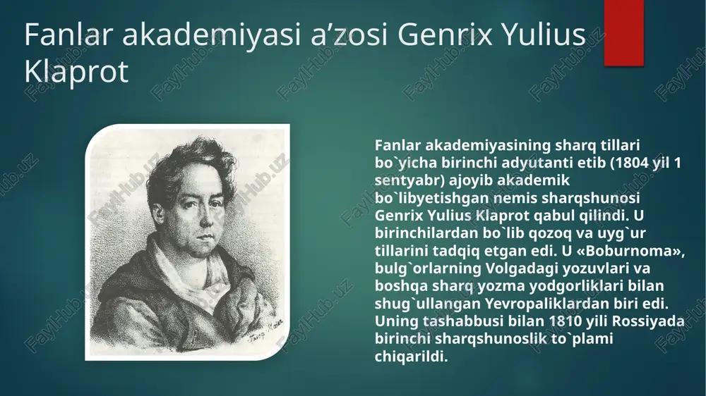 ri va ularning tarafdorlari bo`lgan sharqshunoslar veselovskiyni «ashaddiy monarxist», yani podshoparast, deb atashardi. veselovskiy podsho rossiyasi tomonidan o`rta osiyo bosib olinganidan so`ng -1885 yilda bunday deb yozgan edi: v.v.bartold va uning o`rta osiyoning qadimgi va o`rta asrlar tarixi, etnografiyasi, epigrafikasi va numizmatikasiga oid tarixiy asarlari o`rta osiyo, shu jumladan, samarqandni tarixiy-arxeologik jihatdan o`rganishda sharqshunos olim, akademik v. v. bartold (1869- 1930) yetakchi o`rinni egallaydi. u o`rta osiyo xalqlarining qadimgi va o`rta asrlar tarixini o`rganishning asoschisidir. 1893 yili peterburg dorilfununi v. v. bartoldni qadimiy yozuv va yodgorliklarni joyida o`rganish uchun o`rta osiyoga yo`lladi. u o`zining birinchi ma`ruzasini 1893 yilning 11 dekabrida aniq fanlar, antropologiya va etnografiya ishqibozlari jamiyati- turkiston bo`limining majlisida qildi. uning ma`ruzasi xitoy va o`rta osiyoning yettisoy orqali o`tuvchi aloqa yo`lini o`rganishga bag`ishlangan edi bartold turkistonda arxeologiya ishqibozlari to`garagi ochish g`oyasini ilgari surdi. 1895 yilning oktyabrida uning rahbarligi ostida to`garak nizomi tuzilib, tasdiqlandi. bu to`garak chor hukumati tomonidan hech …