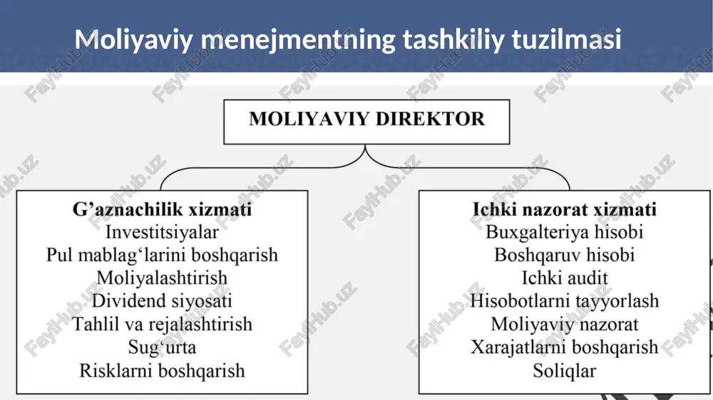 moliyaviy menejmentni tashkil etish mexanizmi va korxonalarda tashkiliy xususiyatlari - Page 5