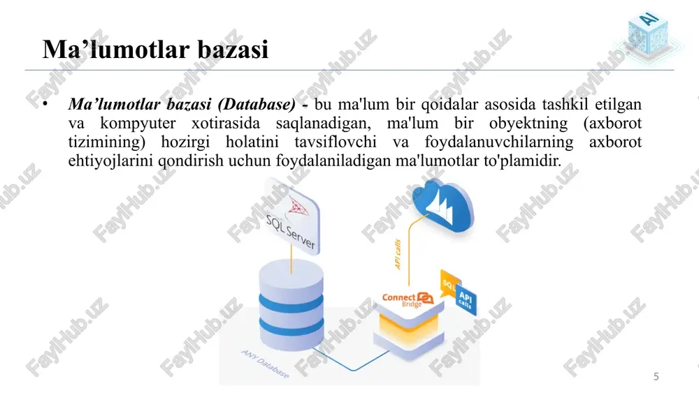 ma’lumotlar va bilimlar bazasi - Page 5