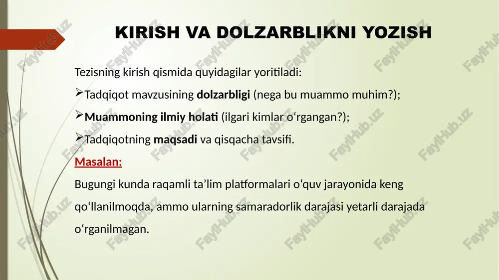 ilmiy tezis yozish - Page 5