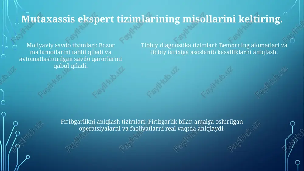 mutaxassis ekspert tizimlari - Page 5