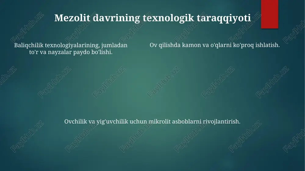mezolit davri va uning oʻrganilishi - Page 5