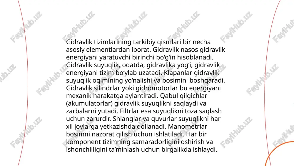 asida esa hepa filtrlari zarrachalarni samarali ushlab qoladi. ushbu texnologiyalar sanoat va turli sohalarda keng qo‘llanilib, xavfsizlik va sifatni ta’minlaydi. ... t.me/slaydai_bot 10. yog'langan suyuqliklar va ularning xususiyatlari. yog'langan suyuqliklar, odatda, sanoatda qo'llaniladigan maxsus moylar va yog'lardir. ular yuqori haroratga chidamliligi, yaxshi moylash xususiyatlari va oksidlanishga qarshi himoyalanishi bilan ajralib turadi. yog'langan suyuqliklar kimyoviy barqarorliklari va viskozite darajasini uzoq muddat saqlab turishi bilan mashhur. ular mexanik qismlarning ishqalanishini kamaytirish va ularning xizmat muddatini uzaytirishga yordam beradi. shuningdek, yog'langan suyuqliklar korroziyaga qarshi xususiyatlarga ega, bu esa metall qismlarni himoya qiladi. ularni avtomobil, aviatsiya va og'ir texnika sanoatida ko'p qo'llashadi. ba'zi yog'langan suyuqliklar past haroratlarda ham samarali bo'lib, sovuq iqlim sharoitlarida ham ishlatilishi mumkin. ... t.me/slaydai_bot 11. haroratning ta'siri va boshqarilish usullari haqida ma’lumot: harorat hayotiy jarayonlarga katta ta’sir ko‘rsatadi. ko‘pgina kimyoviy reaksiyalar harorat ta’sirida tezlashadi yoki sekinlashadi. harorat 10°c ga oshishi bilan reaksiyalar tezligi taxminan ikki baravar ortadi. optimal haroratdan yuqori …