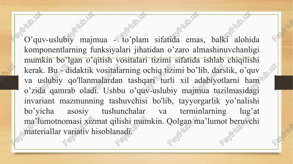 maxsus fanlarning o'quv-uslubiy ta’minotini ishlab chiqish - Page 5