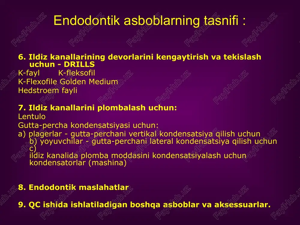 endodontik asboblar parametrlari - Page 5