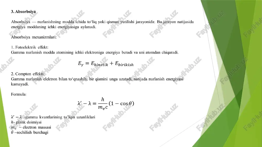 yadronurlanishining moddalar bilan ta'siri - Page 5