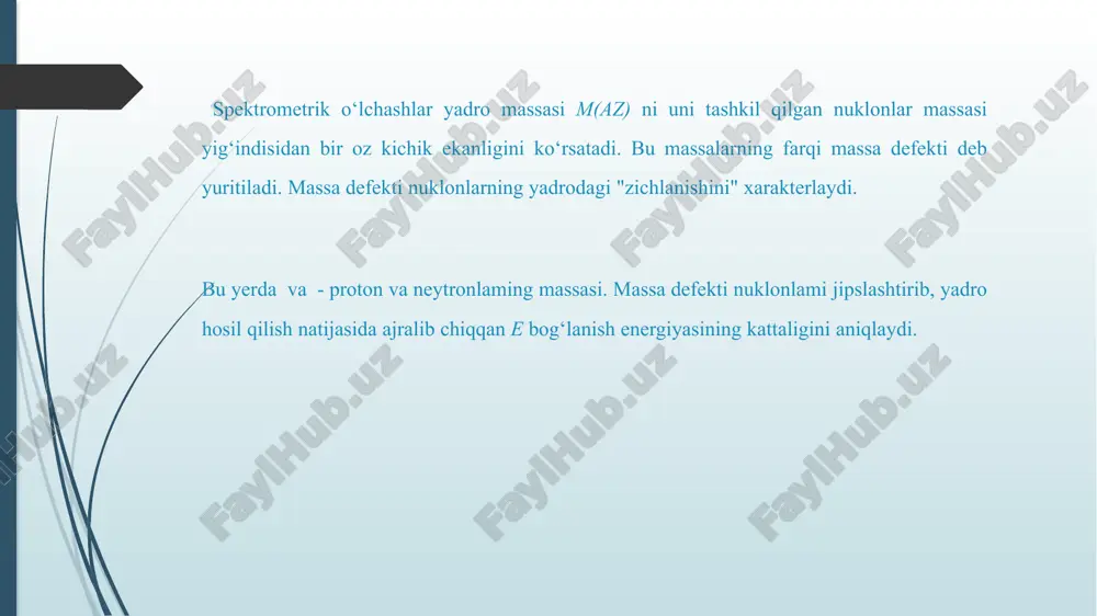 atom yadrolarining asosiy xususiyatlari - Page 5
