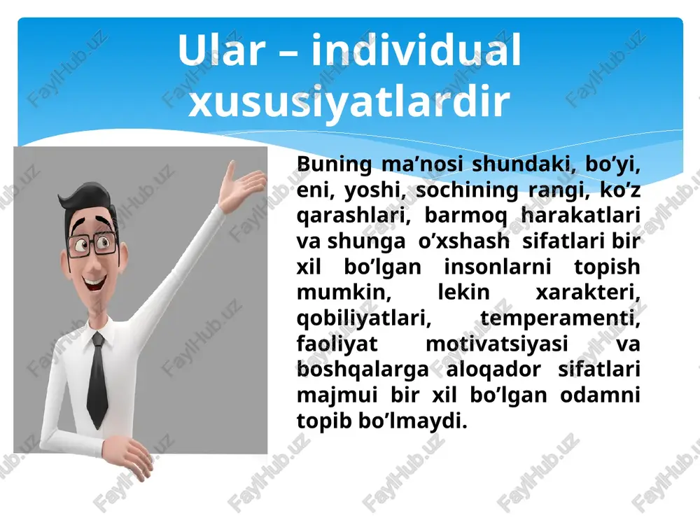 qat va ijtimoiy layoqat. birinchisi odamdagi tug’ma xususiyatlardan - oliy nerv tizimi faoliyatining xususiyatlari, miyaning yarim sharlarining qanday ishlashi, qo’l-oyoklarning biologik va fizilogik sifatlari, bilish jarayonlarini ta’minlovchi sezgi organlari - ko’z, quloq, burun, teri kabilarning xususiyatlaridan kelib chiqsa (bular nasliy ota-onadan genetik tarzda o’tadi), ijtimoiy layoqat - bola tug’ilishi bilan uni o’ragan muhit, muloqot uslublari, so’zlashish madaniyati, qobiliyatni rivojlantirish uchun zarur shart-sharoitlar (ular ota-ona tomonidan yaratiladi)dir. bola toki bilim, malaka va ko’nikmalarni o’stirish borasida harakat qilmasa, eng kuchli tug’ma layoqat ham layoqatligicha qolib, u iqtidorga aylanmaydi. eng talantli, mashhur shaxslarning eng buyuk ishlari, erishilgan ulkan muvaffaqiyatlarining tagida ham qisman layoqat va asosan tinimsiz mehnat, intilish, ijodkorlik va bilimga chanqoqlik yotgan. shuni ham unutmaslik kerakki, qobiliyatsiz odam bo’lmaydi. agar shaxs adashib, o’zidagi haqiqiy iqtidor yoki layoqatni bilmay, kasb tanlagan bo’lsa, tabiiy, u atrofdagilarga layoqatsiz, qobiliyatsiz ko’rinadi. lekin aslida nimaga uning qobiliyati borligini o’z vaqtida to’g’ri aniqlay olishmagani sabab u bir umr …