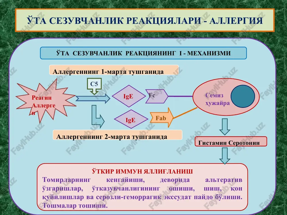 "immunopatologik jarayonlar" - Page 5