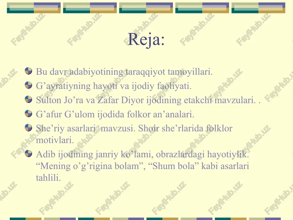 ib qo’yki, seni vatan kutadi” “avval o’qi” ‘bari seniki” “oltin medal” kichik maktab yoshidagi va bog’cha yoshidagi bolalalarga bag’ishlangan she’rlari “ahmad yomon bola emasku, ammo…” “ikki yoshlik” “o’rdak va turg’un” “o’rdak va turg’un” “charog’larim, qarog’larim” ”nortojining kurak tishi” “yasha deyman o’g’lim” “buni toping, qizlarim” “chitti gul” “siz mening yoshligimsiz” shoirning "uylashni urganamiz" she'ri xalq og'zaki ijodiga juda yaqin turadi, misralar oddiy, sodda so'zlardan tashkil topgan. bir qaraganda, ma'no va mazmun ham xuddi shunday tuyuladi. ammo sinchiklab o'rganadigan bo'lsakhar bir misrada,har bir dialogda bola u yokda tursin xatto kattalarning orzu havaslari bir butunligicha she'rga kirib qolgandek. muzqaymogu kugirchoqdan boshlangan shirin uy hayol katta orzuga aylanadi. zotan orzu yarim dunyo hisoblanadi. shoirning "oq terakmi ko'k terak" she'riham bog'cha yoshidagi bolalarga quvonch ulashib kelmoqda. bir necha avlod bu she'rni o'qib yodlab, qushiq qilib aytib kamol topgan. asarda tilga olingan aqbar, tulkin, xayri, erkinlar hozir bobo, buvi bo'lishgan. xususan, 4-sinf “o’qish kitobi” darsligida berilgan …