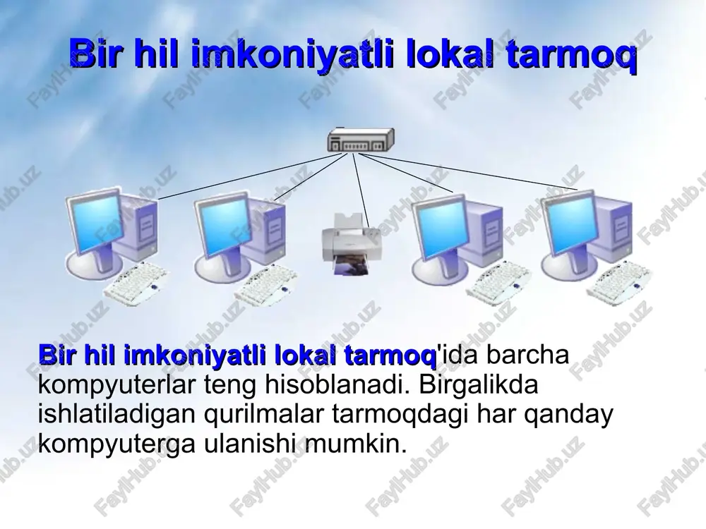 kompyuter tarmoqlarilokaltarmoq - Page 5