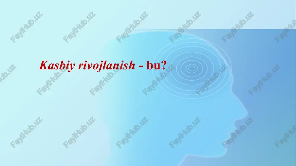 -birining darsi uchun reja yozib ko‘rish, hamkasbining rejasi asosida. dars o‘tib ko‘rish va fikrlar bilan o‘rtoqlashish birgalikda maqola yozib ko‘rish. uztoz o‘qituvchi yoki tajribali o‘qituvchi tomonidan mentorlik amaliyoti maktabning ichki metod kuni (xaftaning bir kunida maʼlum soatlarda o‘qituvchilarga dars qo‘ymagan xolda) o‘z xohishiga ko‘ra boshqa tadbirlarga maʼsul bo‘lish, shu jumladan o‘z seminar-treninglarini tashkil etish, o‘qituvchilar resurs markazini boshqarish va hakozo. vazifa 1. siz ishlayotgan maktab miqiyosida maktabingiz o‘qituvchi- xodimlari uchun keyingi 3 oyga cpd (uzluksiz malaka oshirish) rejasini tuzib ko‘ring. (individual tartibda) 2. rejangizga yuqoridagi slaydlarda berilgan va biz muhokama qilgan ukr faoliyat turlarining qaysi birlarini rejangizga kiritishni xohlardingiz? 3. guruhda rejangiz bilan o‘rtoqlashing. yalpi muhokama o‘qituvchilarning professional rivojlanishlarida maktab rahbari sifatida ularni qanday qo‘llab-quvvatlashingiz mumkin deb o‘ylaysiz? o‘qituvchilarning uzluksiz professional rivojlanishlarini qo‘llab-quvvatlashda maktab rahbarining roli: baʼzi tavsiyalar maktab o‘qituvchilarini umo (uzluksiz malaka oshirish) faoliyatlarini qo‘llab-quvvatlash, ularni ehtiyojlariga quloq tutish har bir o‘qituvchining kasbiy rivojlanishi va yaxlit maktab rivojlanishi o‘rtasidagi …