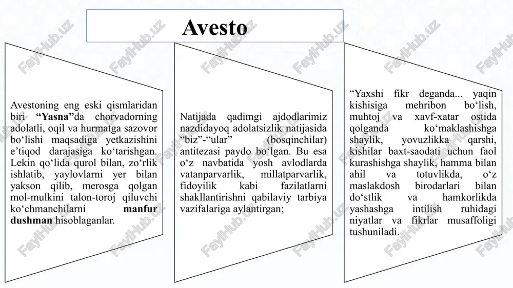 tazanlik, pursharo‘lik (g‘avg‘o chiqaruvchilik), yemoqda betakalluflik 16 xvii asrga kelib markaziy osiyoda davom etgan etnik, siyosiy jarayonlar ravshanlashib, o‘zbeklar- etnik, siyosiy guruhdan millatga aylana boshlagach, ularning o‘z hududi- bo‘lajak o‘zbekistonning taxminiy chegaralari ma’lum bo‘lib qolgan edi. ana shu ijtimoiy, siyosiy belgilarni ilg‘agan holda shoir turdi (farog‘iy) “o‘zbek”, “o‘zbek o‘g‘li”, “o‘zbek yurti” istilohlarini qo‘llaydi va “o‘zbekiston” atamasini badiiy tasarufotga kiritadi. 17 sharq uyg‘onish davrida ma’naviy-ma’rifiy sohada asosiy masala inson muammosi bo‘lgan. shuning uchun ham ta’lim-tarbiya masalalariga katta e’tibor berilgan. didaktik asarlarda sharqqa xos bo‘lgan insonning axloqiy, ruhiy kamoloti, oliy darajadagi yuksalish muammosi yetakchi g‘oya bo‘lgan. insoniylik, insonni ulug‘lash g‘oyasi ta’lim-tarbiyaga oid yaratilgan asarlarning asosiy o‘zagi sanalgan. ta’limiy-axloqiy qarashlar axloq masalasi faylasuflarning ham, buyuk mutafakkirlarning ham, tarixchi-yu shoir hamda adiblarning ham birdek diqqat markazida bo‘ldi. sharq uyg‘onish davri falsafasi va pedagogikasida ta’limiy-axloqiy yo‘nalish muhim ahamiyat kasb etdi. «qutadg‘u bilig», «axloqi nosiriy», «qobusnoma», «hibbat ul-haqoyiq», «guliston», «bo‘ston», «ahloqi jaloliy», «axloqi muhsiniy», «mahbub ul-qulub» …
