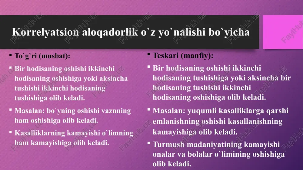 2-qism ikkala shifoxona uchun standart son tanlab olamiz. standart son tanlashning 3 xil usuli bor: 1) ikkala bo`limdagi bemorlar sonining yig`indisi olinadi; 2) ikkala bo`limdagi bemorlar sonining yig`indisining yarmi olinadi; 3) ikkala bo`limdagi bemorlar sonidan biri olinadi. biz misolimizda 2-usuldan foydalanamiz: masalan: 1500 + 500 2 javob: 1000 bo`limlar a shifoxona b shifoxona standart son kutilgan o`lim soni bemorlar soni o`lim soni % bemorlar soni o`lim soni % a b reanimatsiya 1500 180 12 500 80 16 1000 jarrohlik 500 30 6 500 40 8 500 ykb 500 20 4 1500 90 6 1000 jami 2500 230 9,2 2500 210 8,4 2500 z 3-qism standart sonlardan foydalanib bo`lishi mumkin bo`lgan o`limni qayta hisoblaymiz. masalan: 100 ------- 12 1000 -------- x x = 1000 * 12 javob: 120 100 bo`limlar a shifoxona b shifoxona standart son kutilgan o`lim soni bemorlar soni o`lim soni % bemorlar soni o`lim soni % a b …