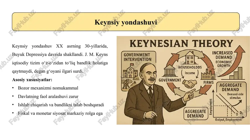 rlik va dinamik o‘sishni ta’minlash uchun davlat siyosati izchil va institutsional asosda olib borilishi lozim. fiskal va monetar siyosatni institutsional islohotlar bilan uyg‘unlashtirish mamlakat iqtisodiy tizimining barqarorligini mustahkamlaydi, bu esa uzoq muddatli rivojlanish uchun qulay sharoit yaratadi. innovatsion jarayonlarni qo‘llab-quvvatlaydigan, barqaror ishlaydigan institutlar tizimini shakllantirish ilmiy-texnik taraqqiyotning tezlashuviga xizmat qiladi. mehnat bozori va ta’lim tizimini modernizatsiya qilish esa iqtisodiyotning moslashuvchanligini oshirib, yangi texnologiyalar va ishlab chiqarish talablariga javob bera oladigan kadrlar salohiyatini yaratadi. shuningdek, qonunchilik bazasini xalqaro standartlarga moslashtirish investorlar ishonchini kuchaytiradi, iqtisodiy muhitning ochiqligi va raqobatbardoshligini ta’minlaydi. shu tarzda davlat siyosatining kompleks va tizimli amalga oshirilishi dinamik makroiqtisodiy rivojlanishning muhim omiliga aylanadi. takliflar – ilmiy va amaliy yo‘nalishda dinamik makroiqtisodiy tahlilni chuqurlashtirish va milliy iqtisodiyot sharoitlariga moslashtirish uchun ilmiy va amaliy faoliyatni yangi bosqichga ko‘tarish zarur. avvalo, keynsiy va institutsional yondashuvlarning kuchli tomonlarini uyg‘unlashtirgan gibrid makromodellarni ishlab chiqish iqtisodiy jarayonlarni realroq ifodalashga yordam beradi. o‘zbekiston sharoitida institutsional omillarni chuqur …