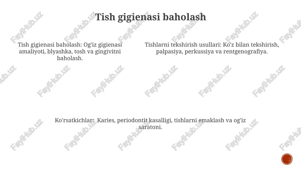 stomatologik status tekshirish usullari - Page 5