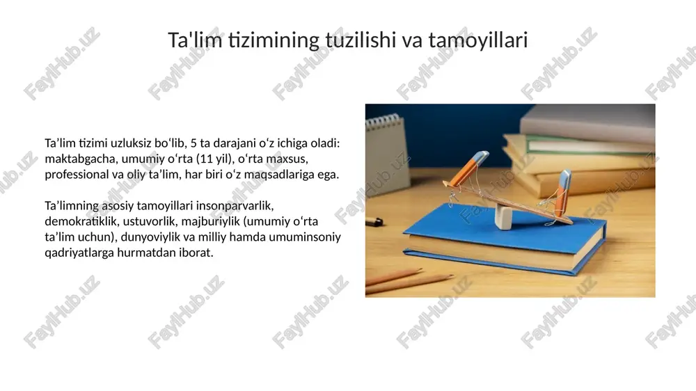 oʼzbekiston respublikasining talim togrisidagi qonunning mohiyati - Page 5