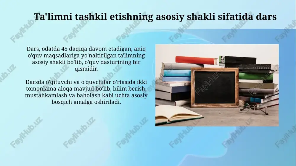 ta'limni tashkil etish turlari va shakllari - Page 5