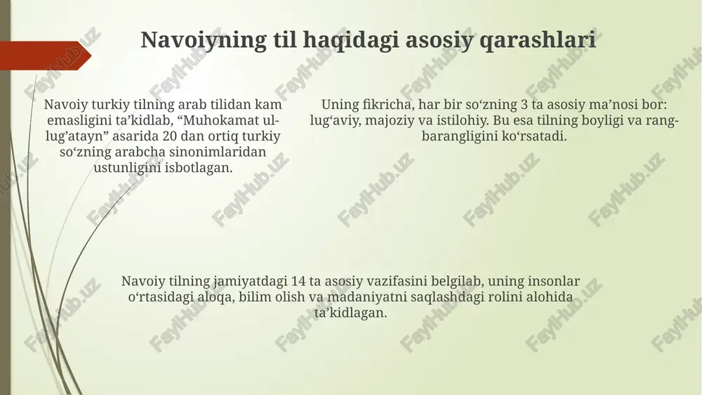 alisher navoiyning lingvistik qarashlari - Page 5