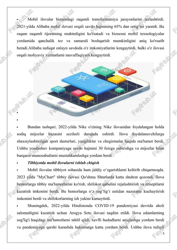 rivojlanishi zamonaviy dunyoda katta ahamiyat kasb etmoqda. ular biznes, tibbiyot va moliyaviy xizmatlar kabi turli sohalarda inqilob qilmoqda. kelajakda mobil ilovalar texnologik innovatsiyalar bilan birga rivojlanishi va hayotimizning barcha sohalarida ulkan imkoniyatlar yaratishi kutilmoqda. mobil ilovalar raqamli transformatsiyaning asosiy qismi va global iqtisodiyotning muhim tarkibiy qismiga aylanadi. 2.mobil ilovalar yaratishda ui/ux dizayn prinsiplari. 2.1. ui/ux dizayni nima? bugungi kunda odamlar ilova va saytlarni qulay, tez va chiroyli bo‘lishini kutadi. agar biror sayt yoki ilova ishlatishda qiyinchilik tug‘dirsa, odamlar darrov chiqib ketadi va boshqa alternativlarni qidiradi. shuning uchun zamonaviy kompaniyalar ui va ux dizaynga katta e’tibor berishmoqda. ui dizayn nima? ui dizayn (user interface design) — bu ilova yoki saytning tashqi ko‘rinishi va foydalanuvchi bilan dastur o‘rtasidagi aloqa usulidir. masalan, google maps ilovasini ochganingizda ko‘rgan xarita, tugmalar va menyular — bularning barchasi ui dizaynga kiradi. yaxshi ui dizaynda barcha elementlar uyg‘un va o‘zaro bog‘liq bo‘lishi kerak. ui dizaynning asosiy qismlari maket …