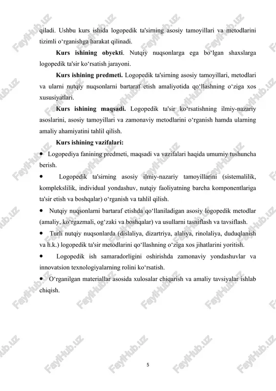 biyachilarning kundaligi, pedagogik yiqilishning bayonnomalari, ko‘rib chiqilgan logopedik, musiqiy-ritmik mashg‘ulotlar taqlilining bayonnomasi, bolalar va kattalarning jismoniy rivojlanishi, soqlik qolatini hisobga olish jurnallari, nutqiy xaritalar, kuzatish kundaliklari, korreksion ta’sir va boshqalar dinamikasining jurnallari. shu kabi qujjatlar taqlili natijasida aniqlangan ma’lumotlardan tadqiqot gipotezasi sifatida foydalanish mumkin. o‘smirlar va kattalarning psixomotor, nutqiy rivojlanishi qaqidagi dalillarni olish uchun savol-javoblar, so‘rovnomalar, suqbatlardan foydalanish mumkin. ularni tadqiqot boshlanishida ishlatish mumkin. birmuncha aniqroq materiallar oldindan ishlab chiqilgan reja bo‘yicha suqbat davomida yiqilishi mumkin. suqbatni rejalashtira turib, tadqiqotchi sinalayotgan shaxsning yosh, shaxsiy, psixologik xususiyatlarini nutq, motorikaning xarakteri va buzilish darajasini, patsiyentning nuqsonga munosabati va boshqa ko‘pgina jiqatlarni inobatga oladi. pedagogik tekshiruv asoslari. eng avvalo, ular maxsus tashkil etiladigan va qisqacha qilib anglatilgan vazifa, kuzatish predmeti, shuningdek, omillarni qayd qiluvchi tizimga ega bo‘lgan pedagogik kuzatuvni o‘z ichiga oladi. bunda tadqiqotchi pedagogik jarayon oqimiga aralashmaydi. ishchi gipotezani aniqlab qo‘ygach, tadqiqotchi uning farazlarini tasdiqlovchi yoki rad etuvchi dalillarni yiqadi. pedagogik kuzatuvning …
