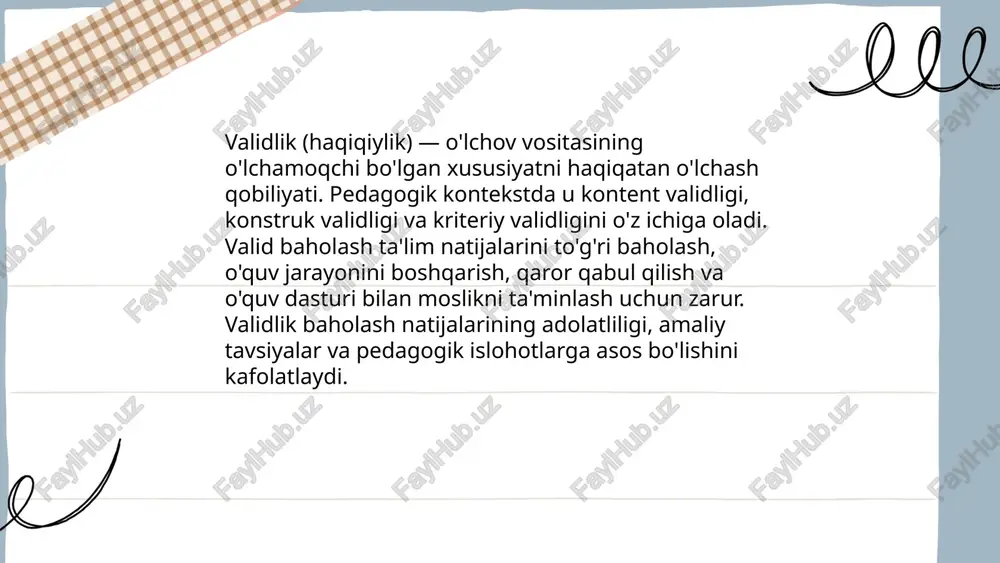 pedagogik o'lchovlarning ta'lim sohasidagi xususiyatlari va ahamiyati - Page 5