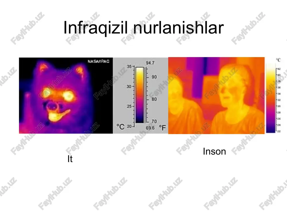 chiqarish qobiliyati deyiladi va e harfi bilan belgi​lanadi. nur chiqarish (nurlanish) qobiliyati vt/m2 yoki j/s·m2 birlik​larda o‘lchanadi. jismga tushayotgan nurlanish energiyasining jismda yutilib qolib issiqlikka aylangan ulushi jismning nur yutish qobiliyati deyiladi va a harfi bilan belgilanadi. a – o‘lchamsiz kattalikdir. tajriba natijalaridan ko‘rinadiki, jism tomonidan chiqariladigan yoki yutiladigan energiya har xil to‘lqin uzunliklar uchun har xil qiymatga ega. shuning uchun spektral nur chiqarish – eλ va spektral nur yutish – aλ qobiliyati degan tushunchalar kiritiladi. jismning spektral nurlanish qobiliyati deb, to‘lqin uzunligining δλ ( dan gacha) kichik intervali uchun hisoblab chiqarilgan nur chiqarish qobiliyatiga aytiladi. jismning spektral nur yutish qobiliyati ham xuddi shunday to‘lqin uzunligining kichik intervali δλ uchun hisoblanadi. _1398950330.unknown _1398950335.unknown nemis olimi g.r.kirxgof umumiy termodinamika tasavvurlarga asoslanib, issiqlik nurlanishining spektrini tushuntirishni oddiylash​tirish maqsadida ideallashtirilgan nazariy tushuncha “absolyut qora jism” tushunchasini taklif qildi. istalgan to‘lqin uzunlikda va temperaturada o‘ziga tushayotgan nurlanish energiyasini to‘liq yutadigan jism absolyut qora jism …