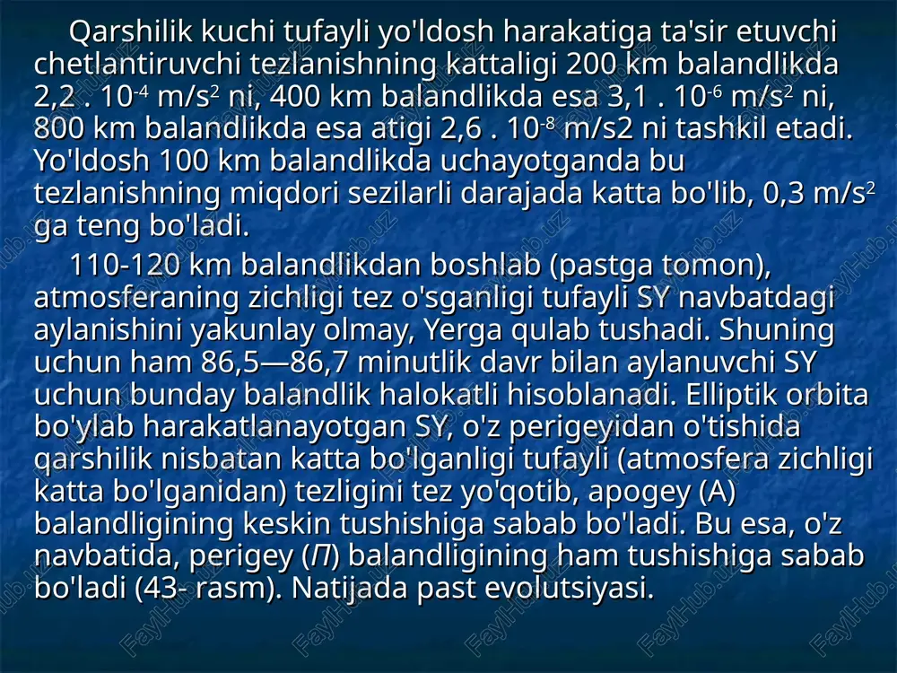 yer sun'iy yo'ldoshlarining orbita elementlari - Page 5