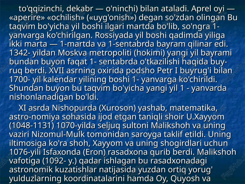 yil­ning 21- martida kiradi. 24242 , 365 33 8 365 =