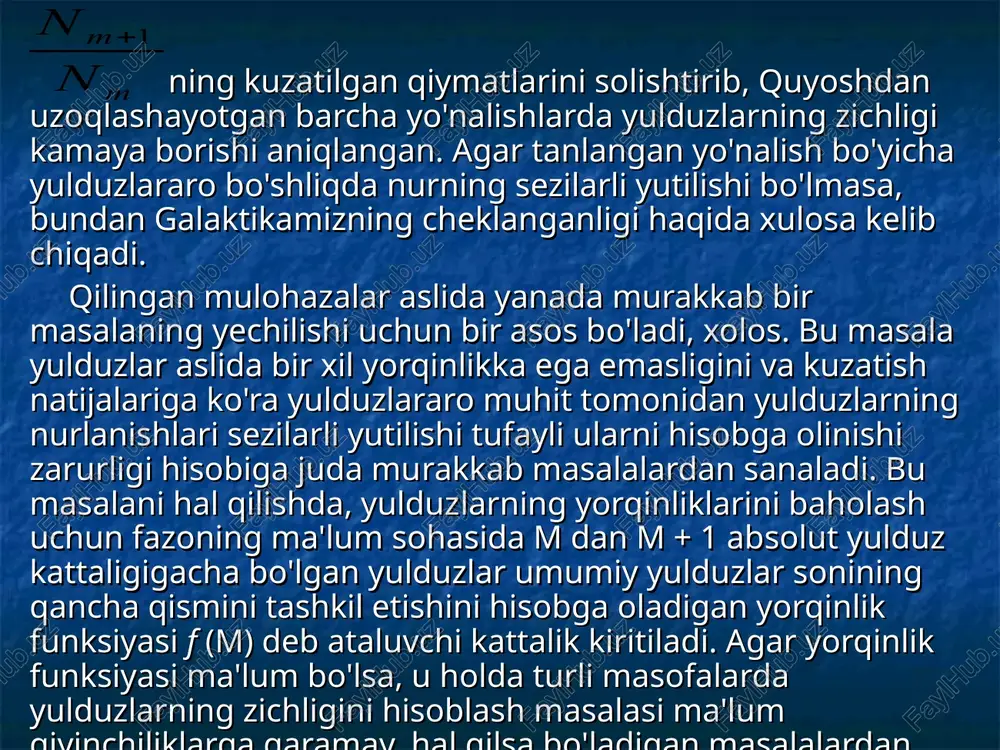 galaktikada yulduzlarning taqsimlanishi - Page 5