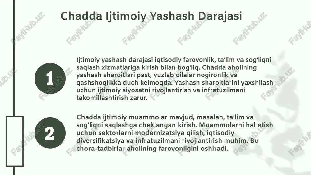 chad davlati siyosiy holati va tuzilishi - Page 5