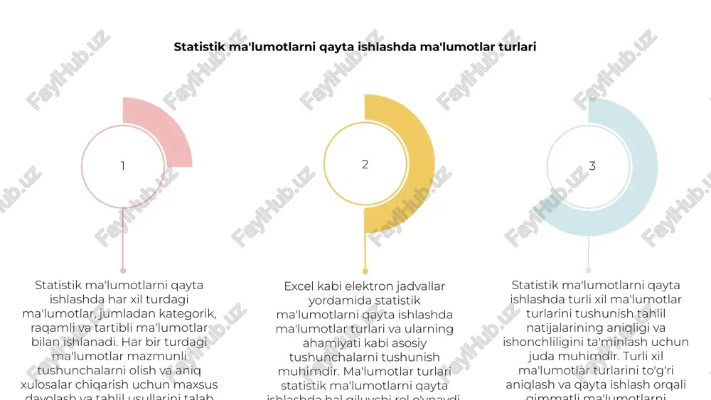 . ma'lumotlarni umumlashtirish va umumlashtirish statistik ma'lumotlarni samarali qayta ishlash uchun muhim ko'nikmalardir. ushbu tushunchalarni o'zlashtirish orqali excel tomonidan taqdim etilgan kuchli vositalar va funktsiyalardan foydalangan holda katta hajmdagi statistik ma'lumotlarni samarali boshqarish va sharhlash qobiliyatiga ega bo'lish mumkin. statistik tahlil uchun excelda ma'lumotlarni vizualizatsiya qilish 1,2,3 elektron jadvallar yordamida statistik ma'lumotlarni qayta ishlash (excelda) asosiy tushunchalar va ma'lumotlar turlarini tushunishni o'z ichiga oladi. excelda ma'lumotlarni vizualizatsiya qilish statistik tahlil uchun juda muhim, chunki u tushunchaga ega bo'lish va naqshlarni aniqlashga yordam beradi. elektron jadvallar ma'lumotlarni tartibga solish va manipulyatsiya qilish uchun samarali platforma bo'lib, statistik hisob-kitoblarni bajarish va natijalarni sharhlashni osonlashtiradi. to'g'ri vositalar va texnikalar bilan excel statistik tahlil uchun kuchli vosita bo'lishi mumkin. ma'lumotlarni vizuallashtirish va manipulyatsiya qilish uchun excel xususiyatlaridan foydalangan holda foydalanuvchilar statistik tahlil uchun qimmatli tushunchalarga ega bo'lishlari mumkin. har xil ma'lumotlar turlarini va ularning excelda ko'rinishini tushunish aniq va mazmunli statistik talqin qilish uchun …