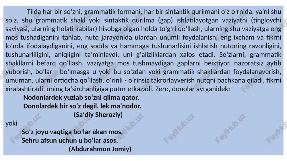 nutq madaniyati va nutq uslublari - Page 5
