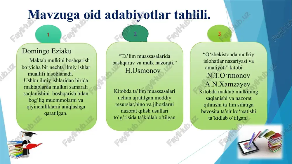 “maktabning mulki va uni nazorat” qilish - Page 5