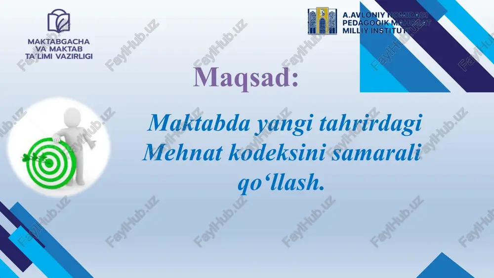 "maktabda yangi tahrirdagi mehnat kodeksini samarali qo‘llash" - Page 5