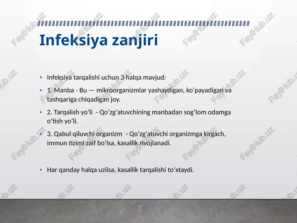 infeksion kasalliklarning tarqalish yo‘llari - Page 5