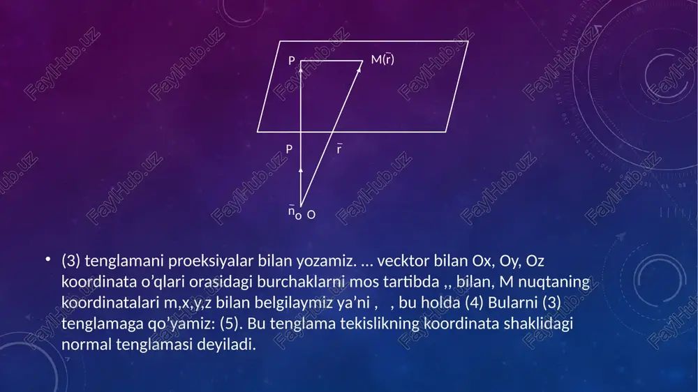 tekislik va to’g’ri chiziqli tenglamalar - Page 5
