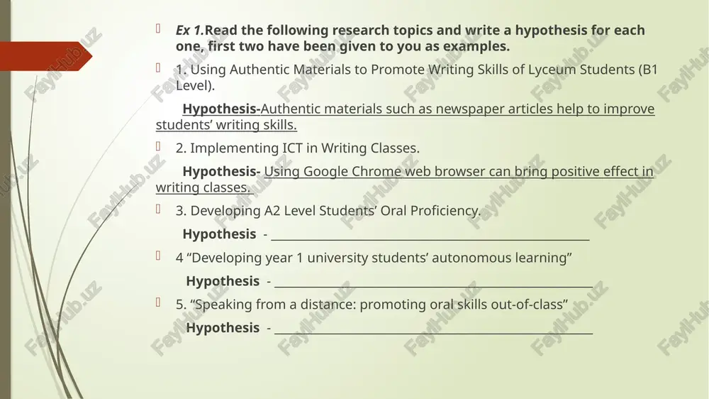 research hypothesis - Page 5