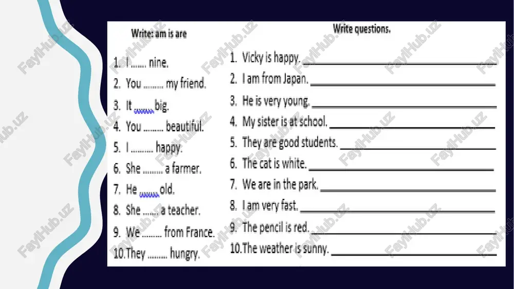 different uses of be - Page 5