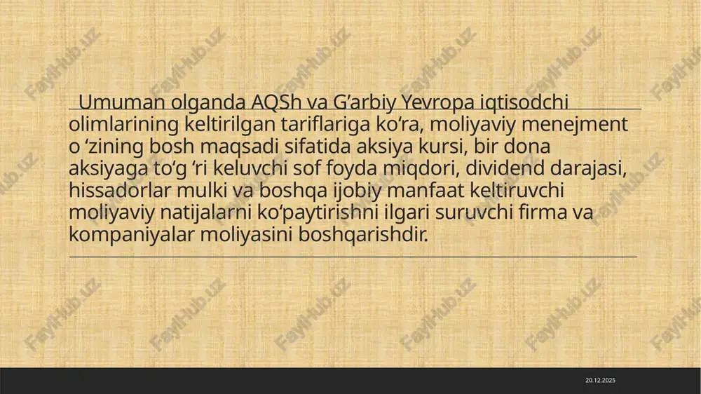moliyaviy menejmentning maqsadi va vazifalari - Page 5