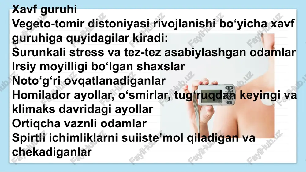 giper va gipokinetik turdagi tomirlar distoniyasi - Page 5