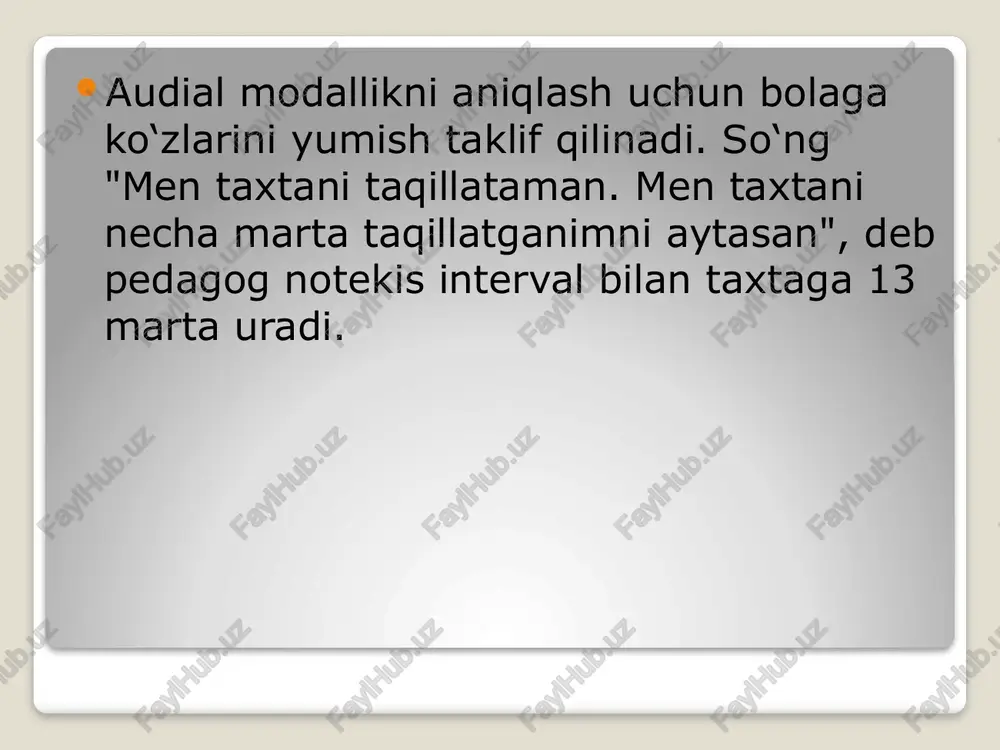 yetakchi modallikni ekspress diagnostika qilish metodikalari - Page 5